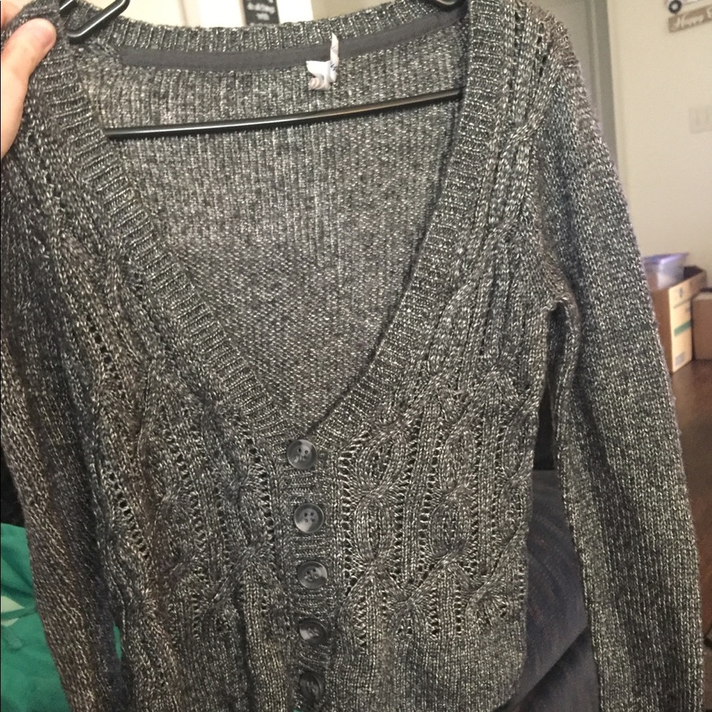 S Gray cardigan